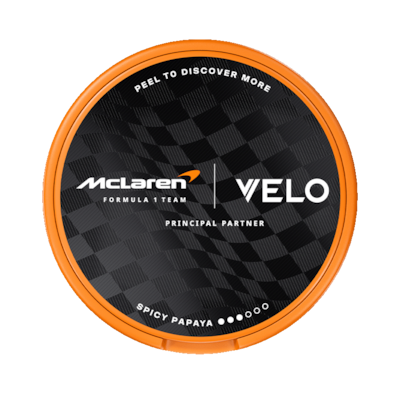 VELO Limited Edition Circuit Collection 8mg, Design Inspired by McLaren Racing dosa