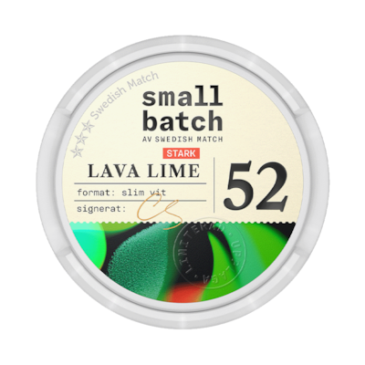 Small Batch No.52 Lava Lime Slim Vit dosa
