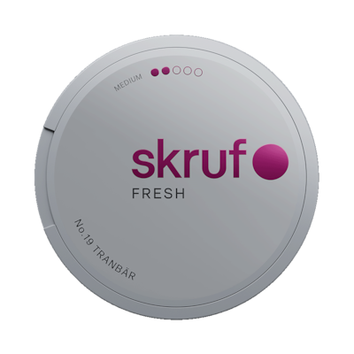 Skruf Fresh No.19 White Tranbär Medium dosa