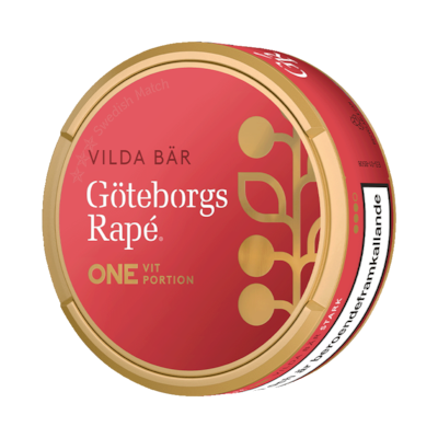 Göteborgs Rapé ONE Vilda Bär Vit Portion dosa